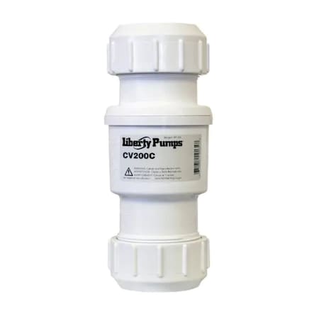 Liberty Pumps 3 in. Compression Fit PVC Check Valve CV300C